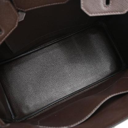 Hermes Chocolat Epsom HAC Haut a Courroies 28 Handbag