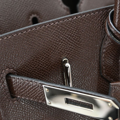 Hermes Chocolat Epsom HAC Haut a Courroies 28 Handbag