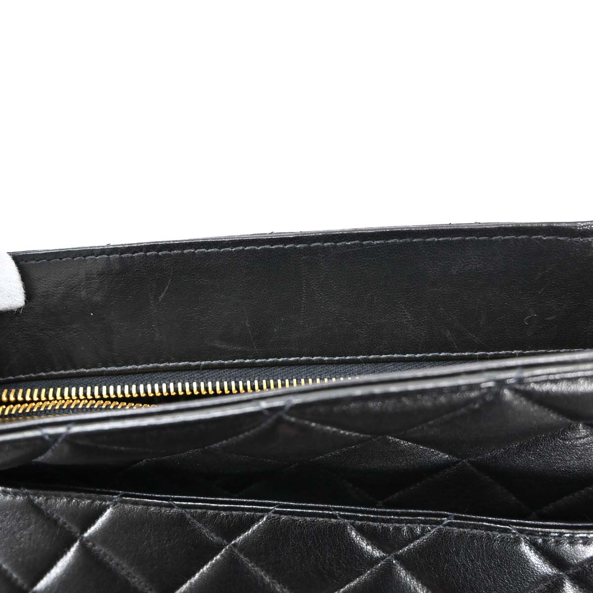 Chanel 1997-1999 Black Lambskin Medallion Tote Handbag