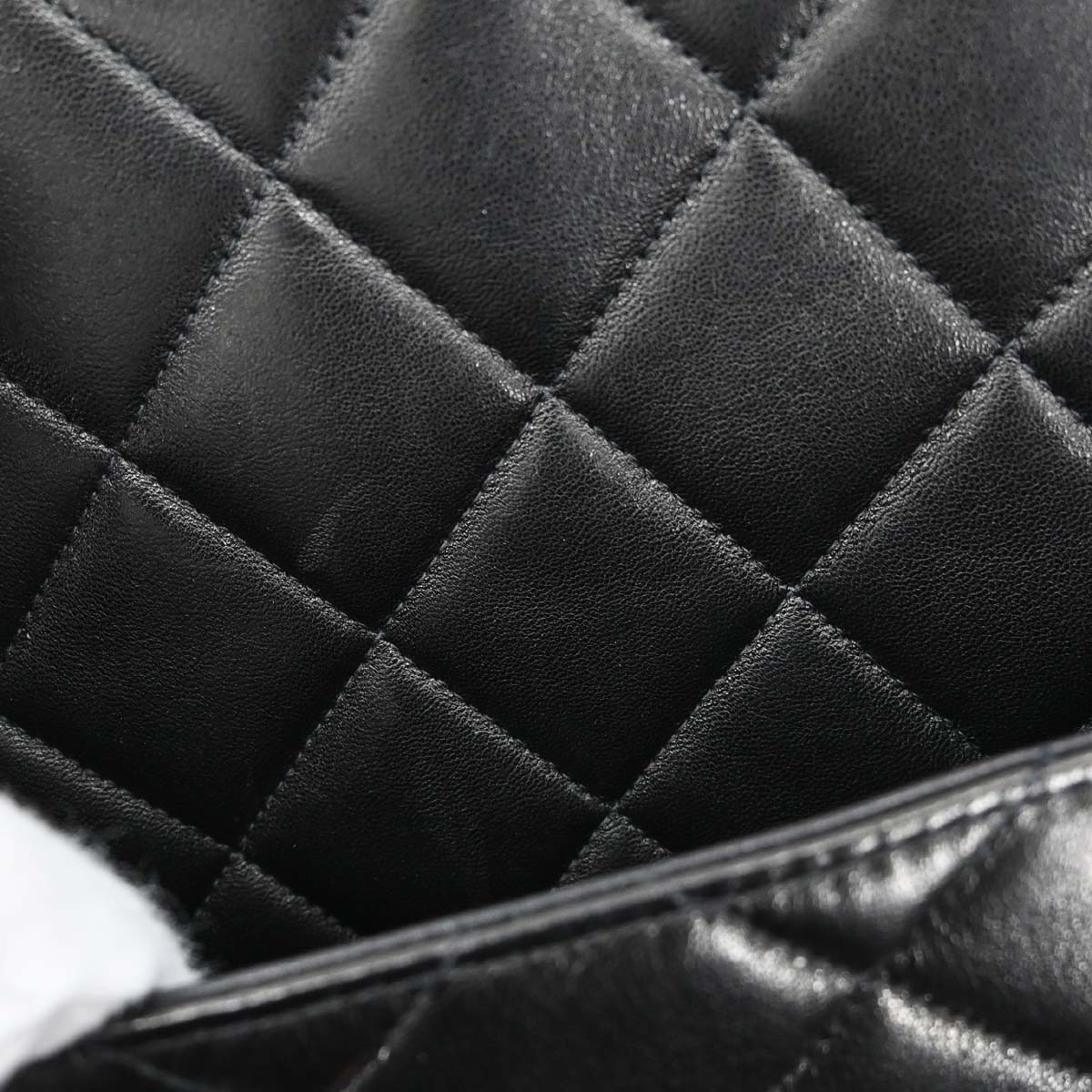 Chanel 1997-1999 Black Lambskin Medallion Tote Handbag