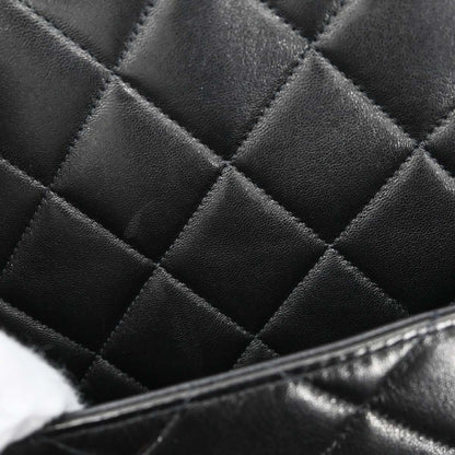 Chanel 1997-1999 Black Lambskin Medallion Tote Handbag