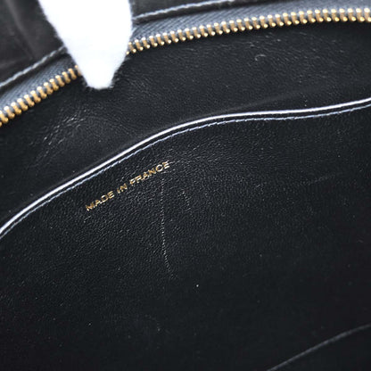 Chanel 1997-1999 Black Lambskin Medallion Tote Handbag