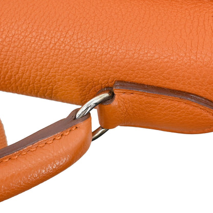 Hermes Orange Togo Kelly A Dos GM Backpack