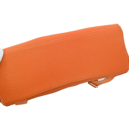 Hermes Orange Togo Kelly A Dos GM Backpack
