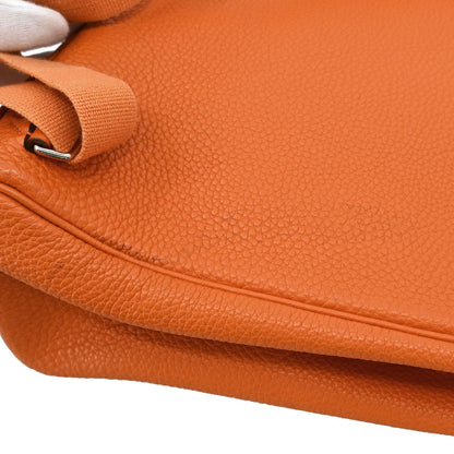 Hermes Orange Togo Kelly A Dos GM Backpack