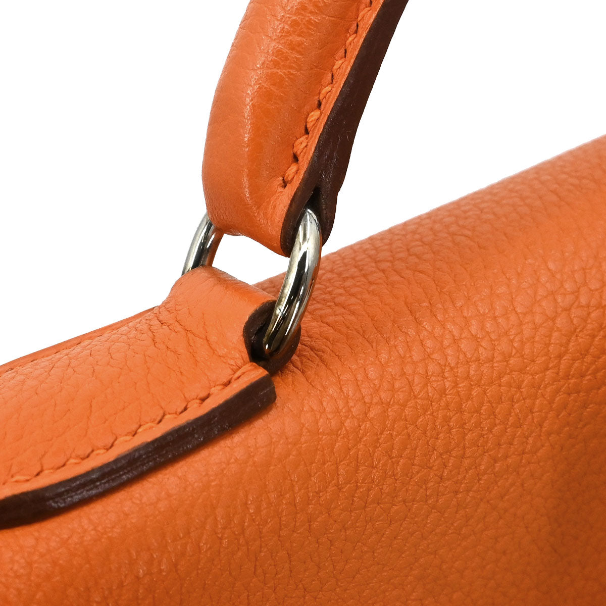 Hermes Orange Togo Kelly A Dos GM Backpack