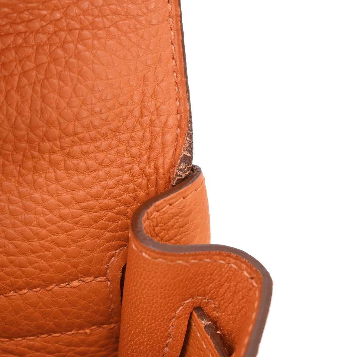 Hermes Orange Togo Kelly A Dos GM Backpack