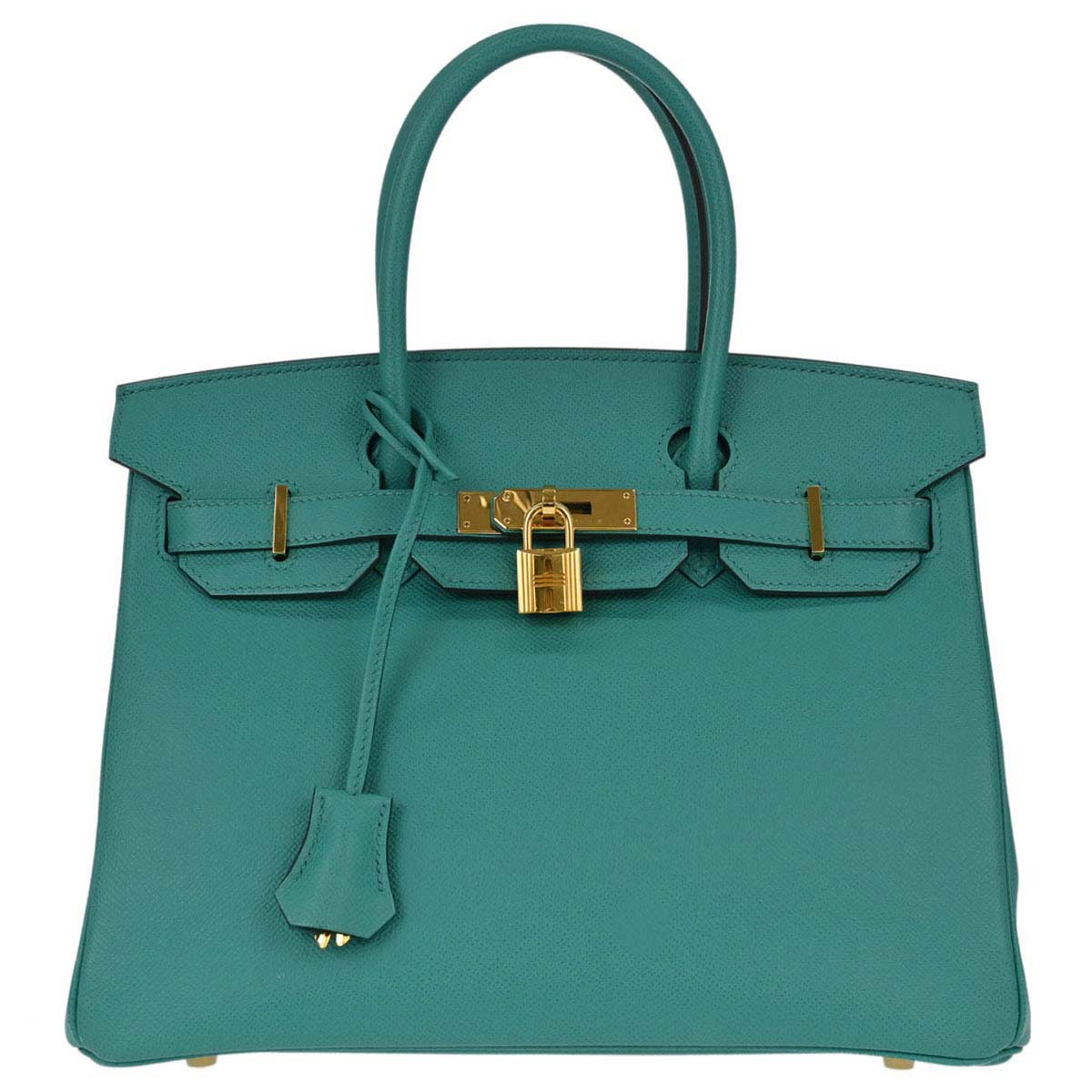 Hermes Vert Verone Epsom Birkin 30 Handbag