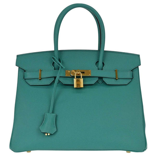 Hermes Vert Verone Epsom Birkin 30 Handbag