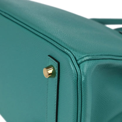 Hermes Vert Verone Epsom Birkin 30 Handbag