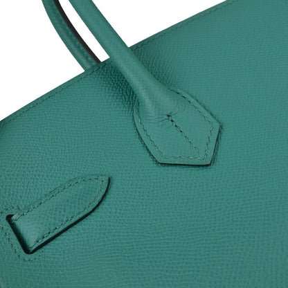 Hermes Vert Verone Epsom Birkin 30 Handbag