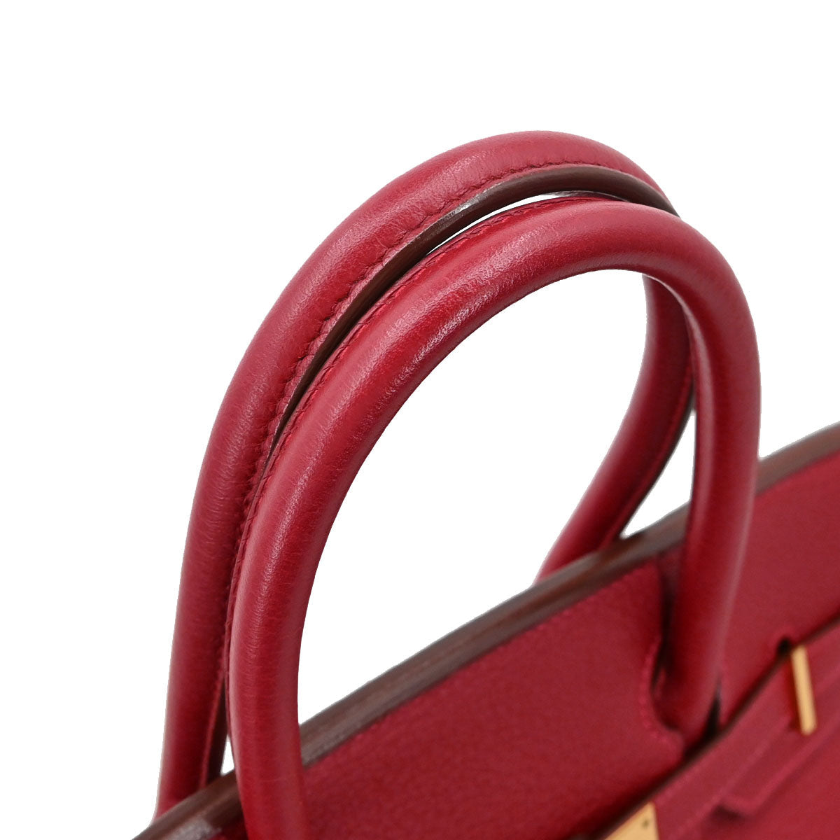 Hermes Rouge Garance Taurillon Clemence Birkin 30 Handbag