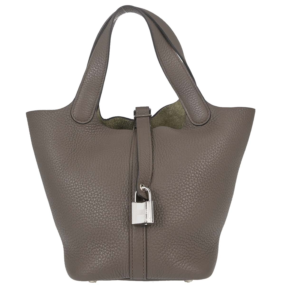 Hermes Etain Taurillon Clemence Picotin Lock 18 PM Handbag