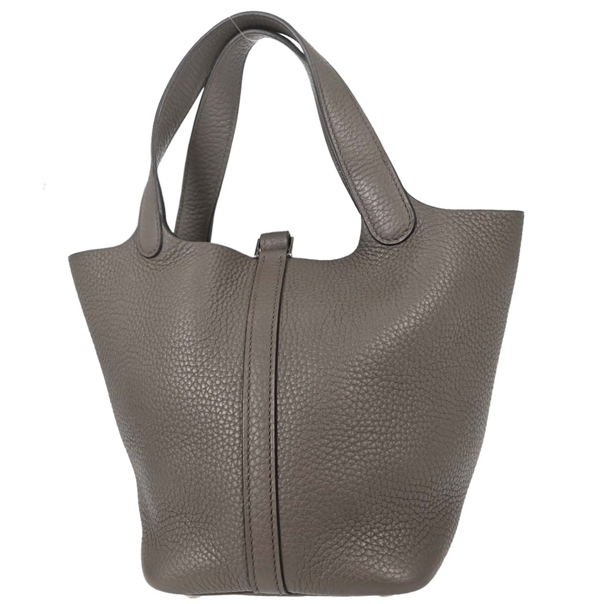 Hermes Etain Taurillon Clemence Picotin Lock 18 PM Handbag