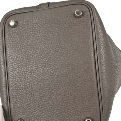 Hermes Etain Taurillon Clemence Picotin Lock 18 PM Handbag