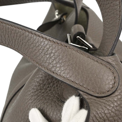 Hermes Etain Taurillon Clemence Picotin Lock 18 PM Handbag