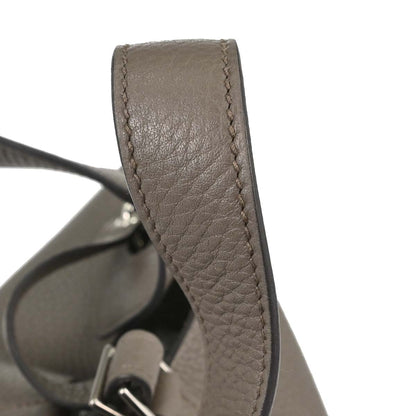 Hermes Etain Taurillon Clemence Picotin Lock 18 PM Handbag