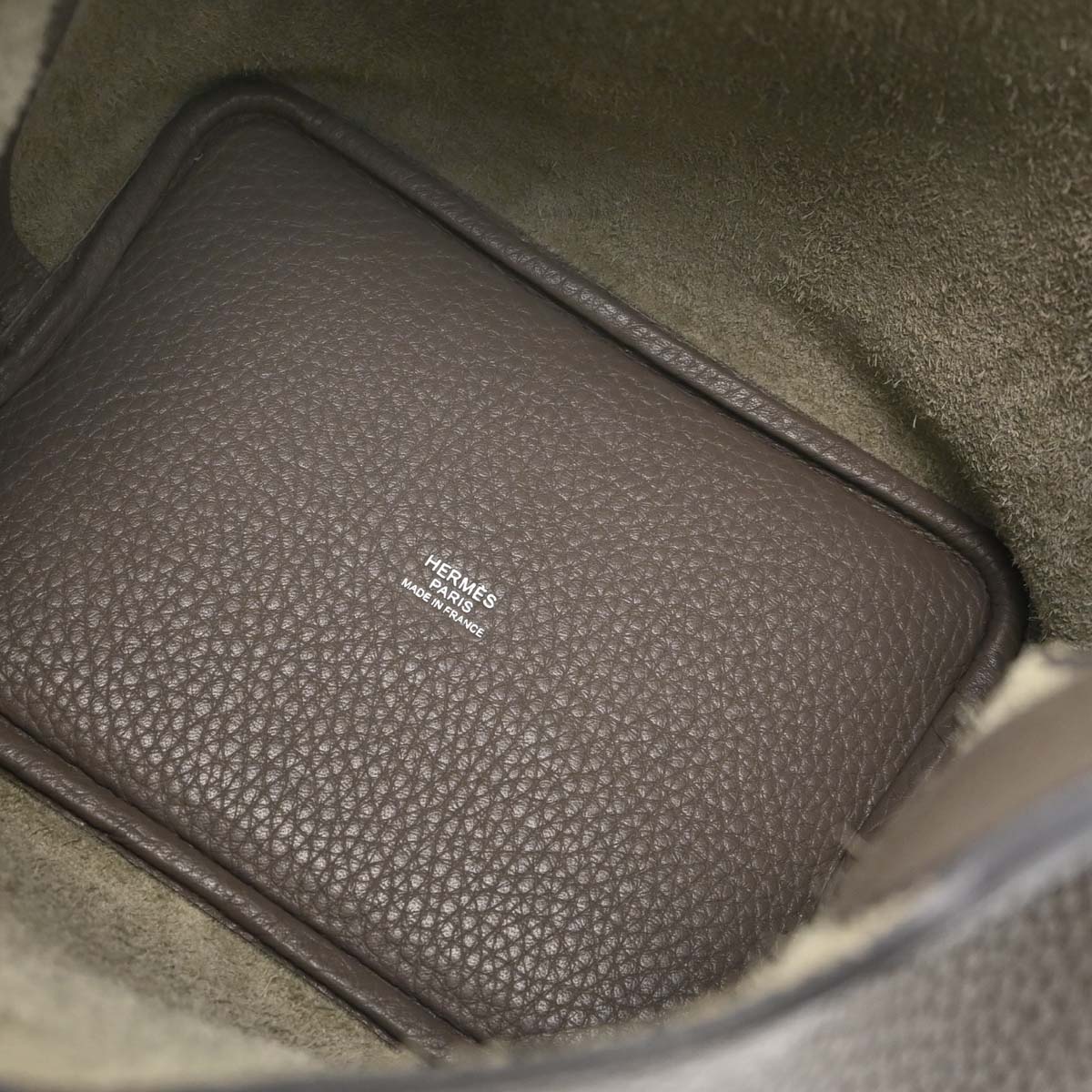 Hermes Etain Taurillon Clemence Picotin Lock 18 PM Handbag