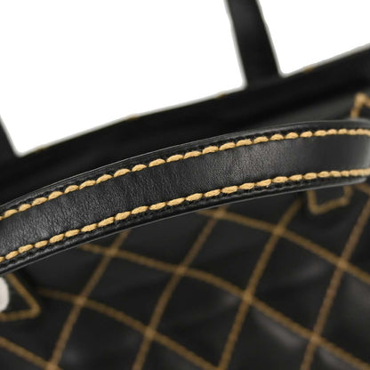 Chanel 2004-2005 Black Calfskin Wild Stitch Handbag