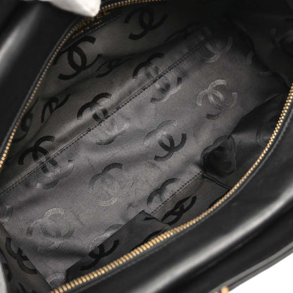 Chanel 2004-2005 Black Calfskin Wild Stitch Handbag