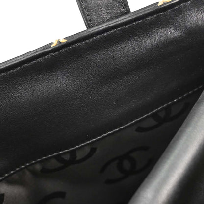 Chanel 2004-2005 Black Calfskin Wild Stitch Handbag