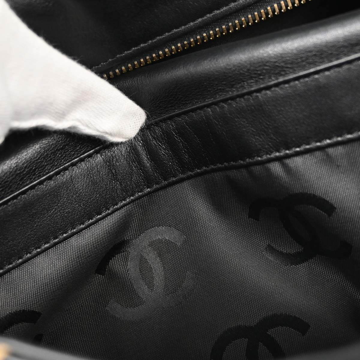 Chanel 2004-2005 Black Calfskin Wild Stitch Handbag