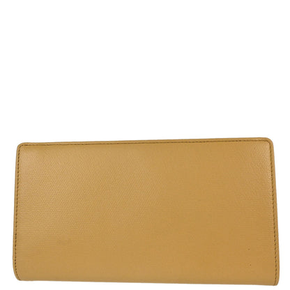 Chanel Beige Calfskin Bifold Long Wallet