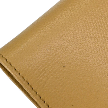 Chanel Beige Calfskin Bifold Long Wallet