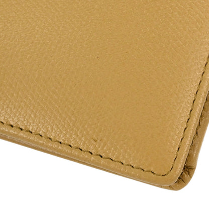 Chanel Beige Calfskin Bifold Long Wallet