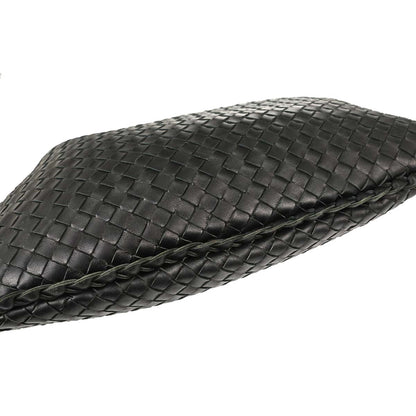 Bottega Veneta Black Lambskin Intrecciato Hobo Handbag
