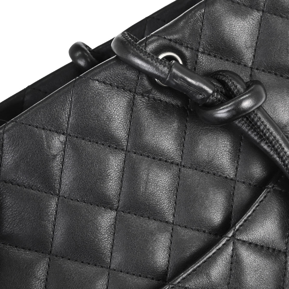 Chanel Black Calfskin Cambon Ligne Tote Handbag