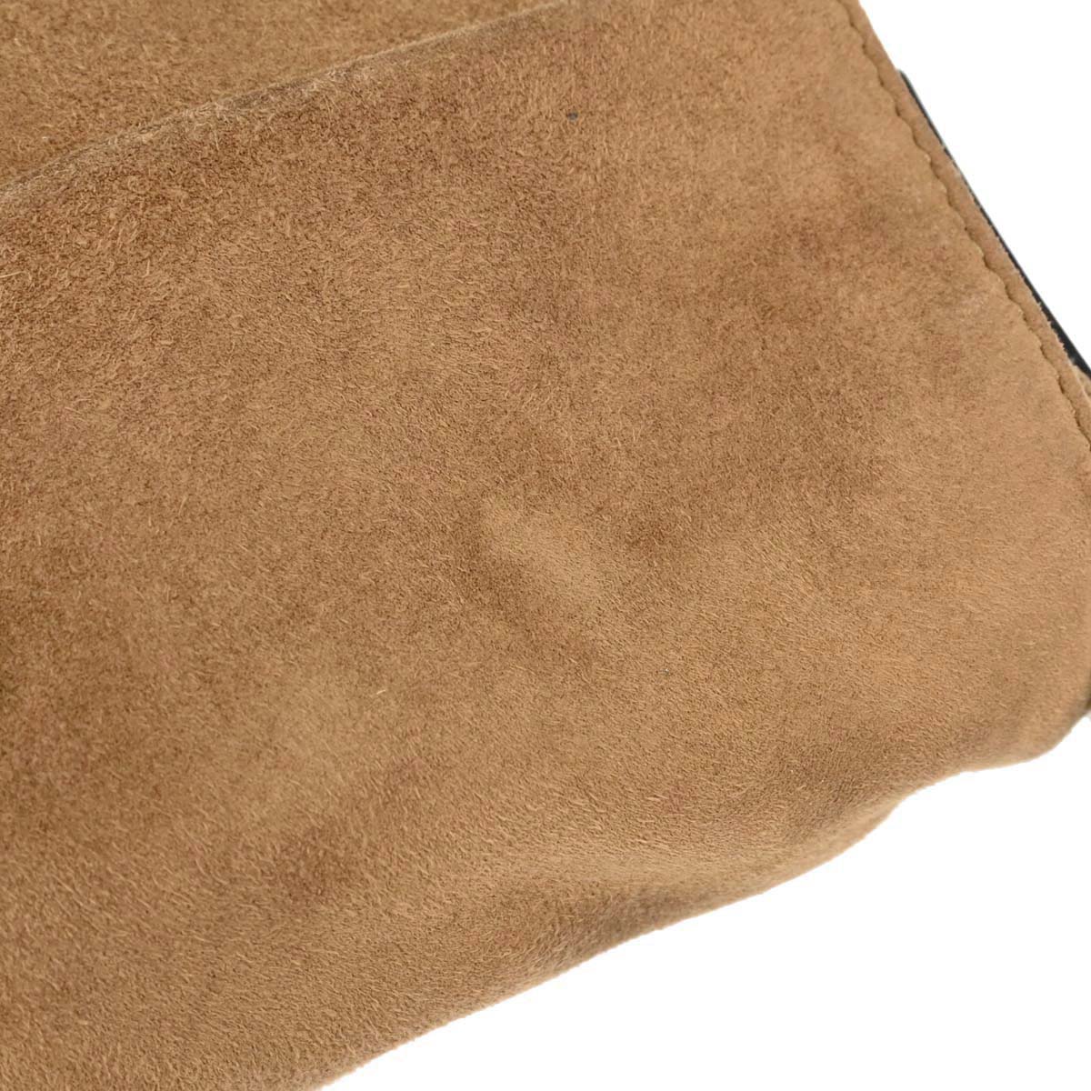 Fendi Brown Suede Baguette Handbag