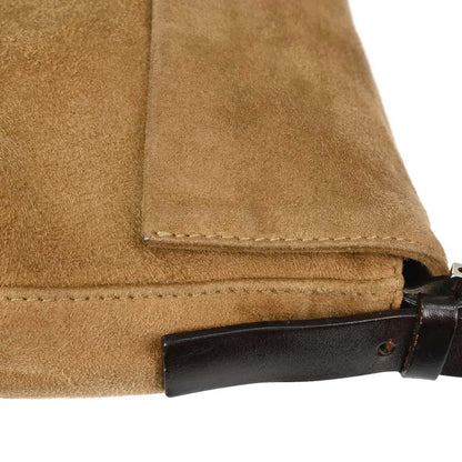 Fendi Brown Suede Baguette Handbag