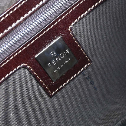 Fendi Brown Suede Baguette Handbag