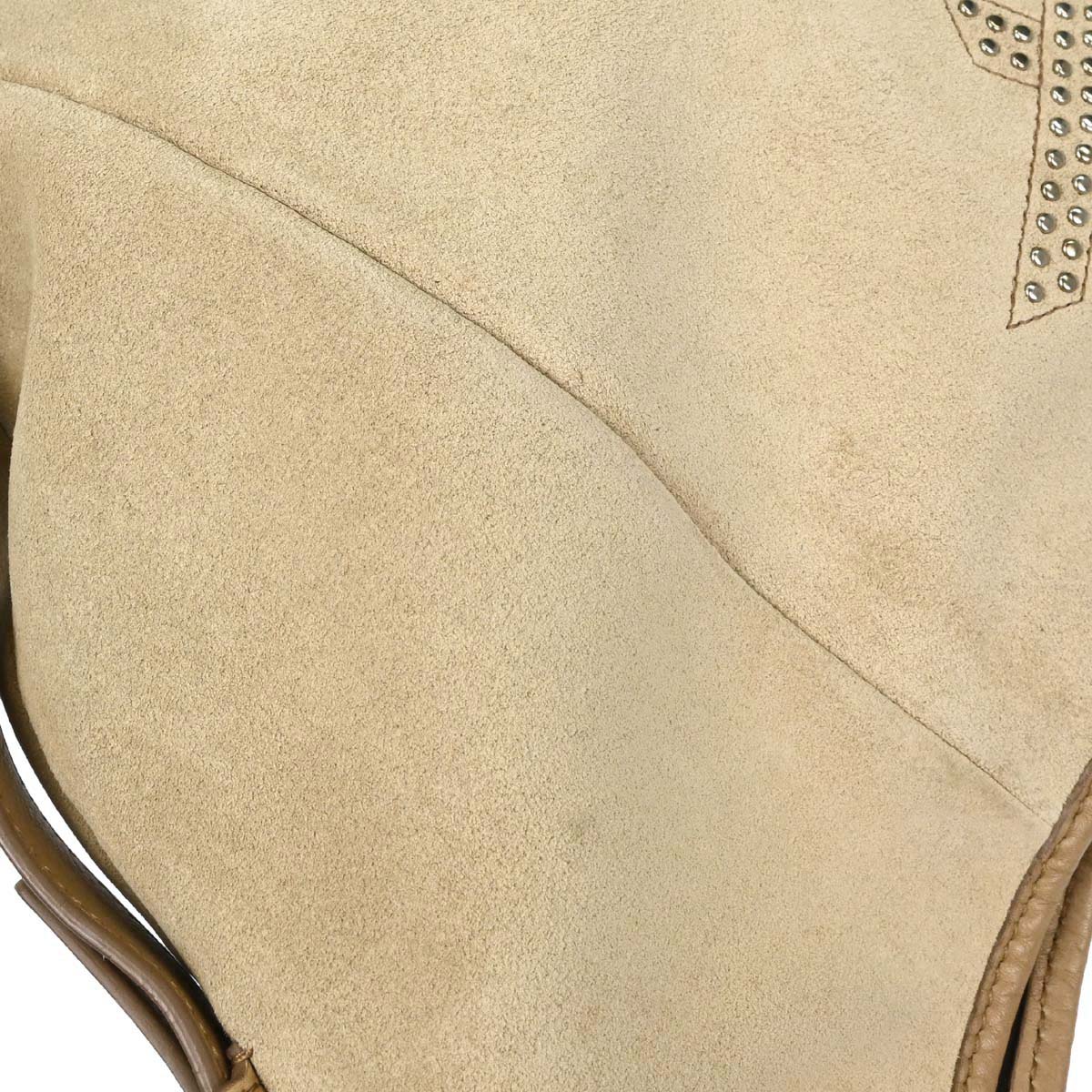 Yves Saint Laurent Beige Suede Medium Mombasa Handbag