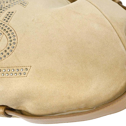 Yves Saint Laurent Beige Suede Medium Mombasa Handbag