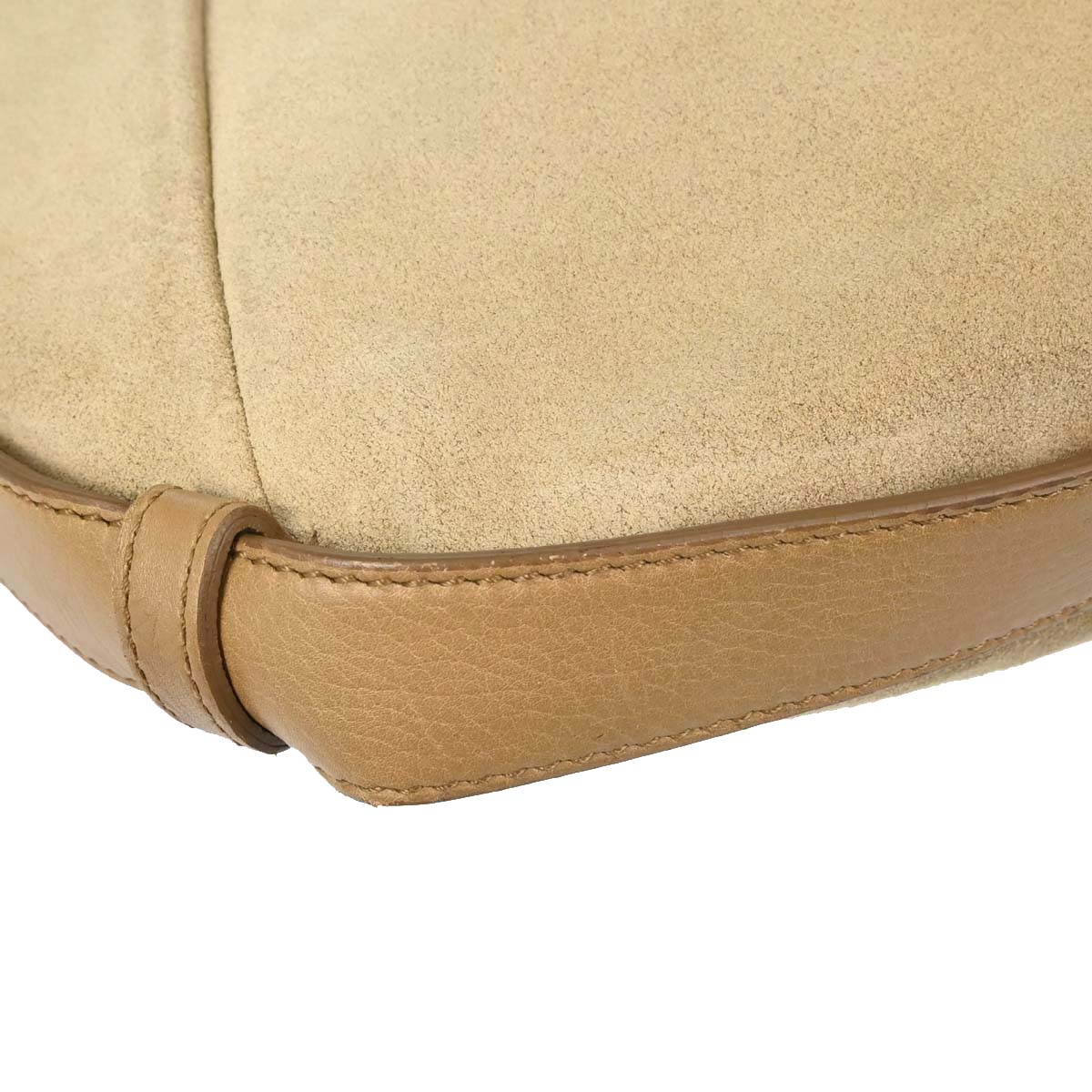 Yves Saint Laurent Beige Suede Medium Mombasa Handbag