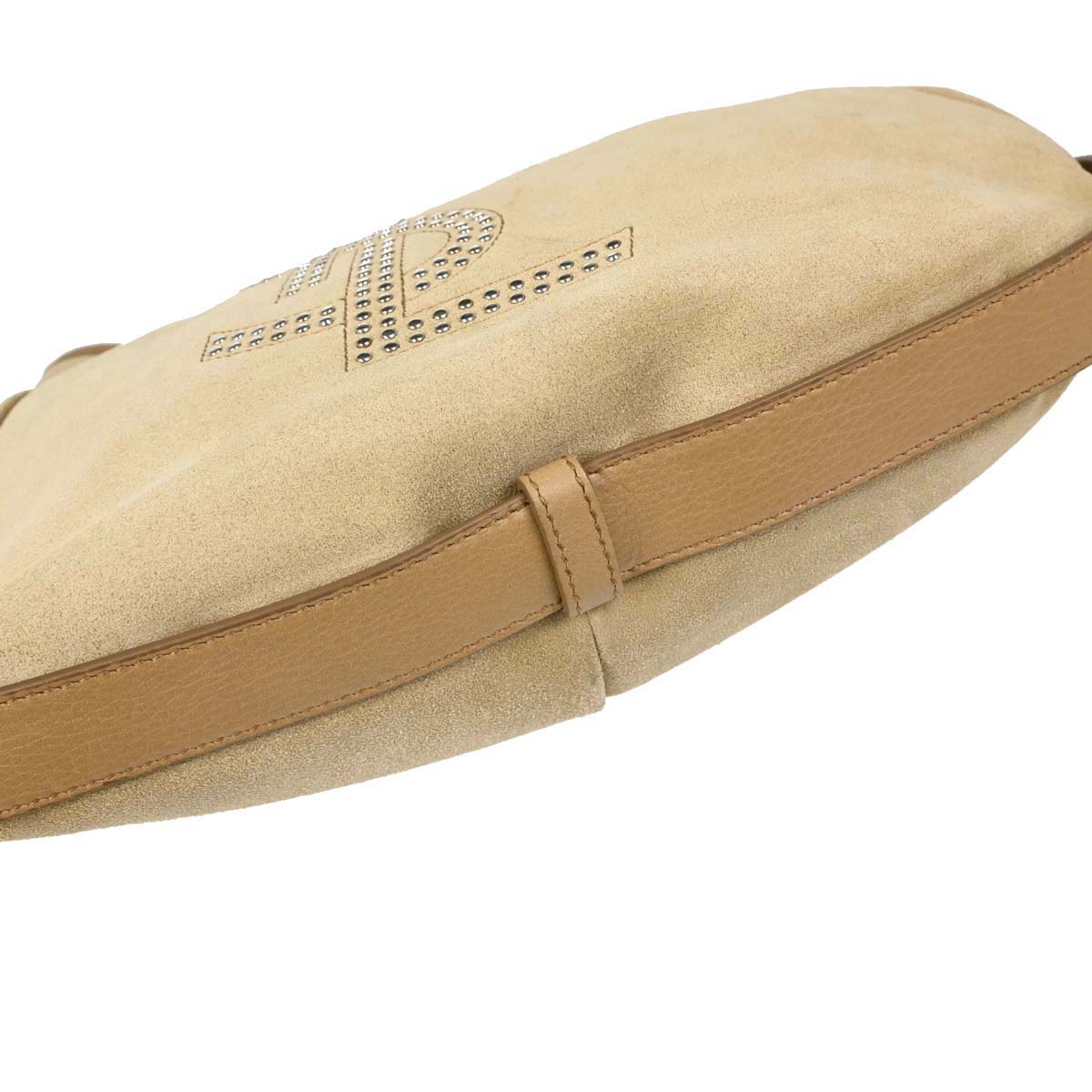 Yves Saint Laurent Beige Suede Medium Mombasa Handbag