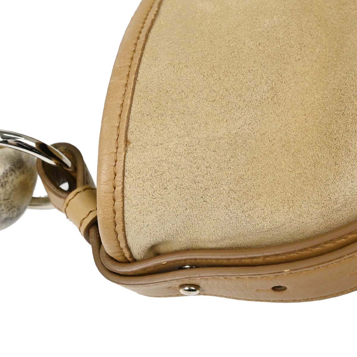 Yves Saint Laurent Beige Suede Medium Mombasa Handbag