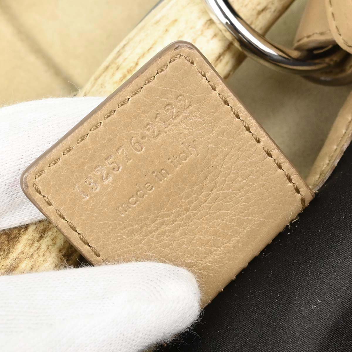 Yves Saint Laurent Beige Suede Medium Mombasa Handbag