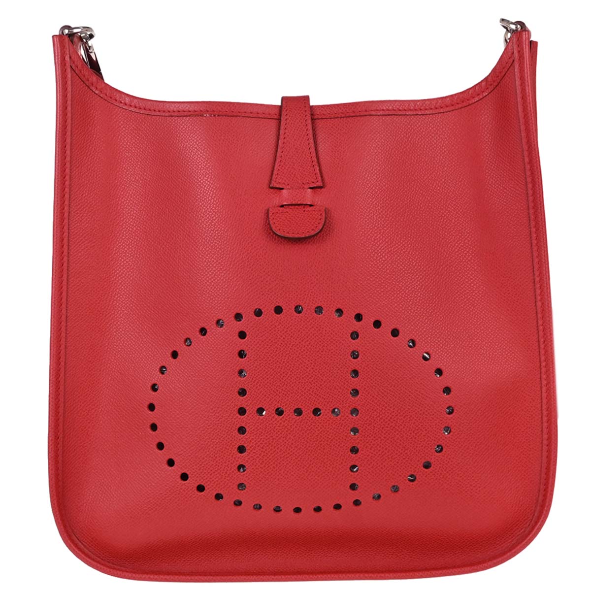 Hermes Vermillon Epsom Evelyne 1 29 PM Shoulder Bag