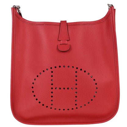 Hermes Vermillon Epsom Evelyne 1 29 PM Shoulder Bag