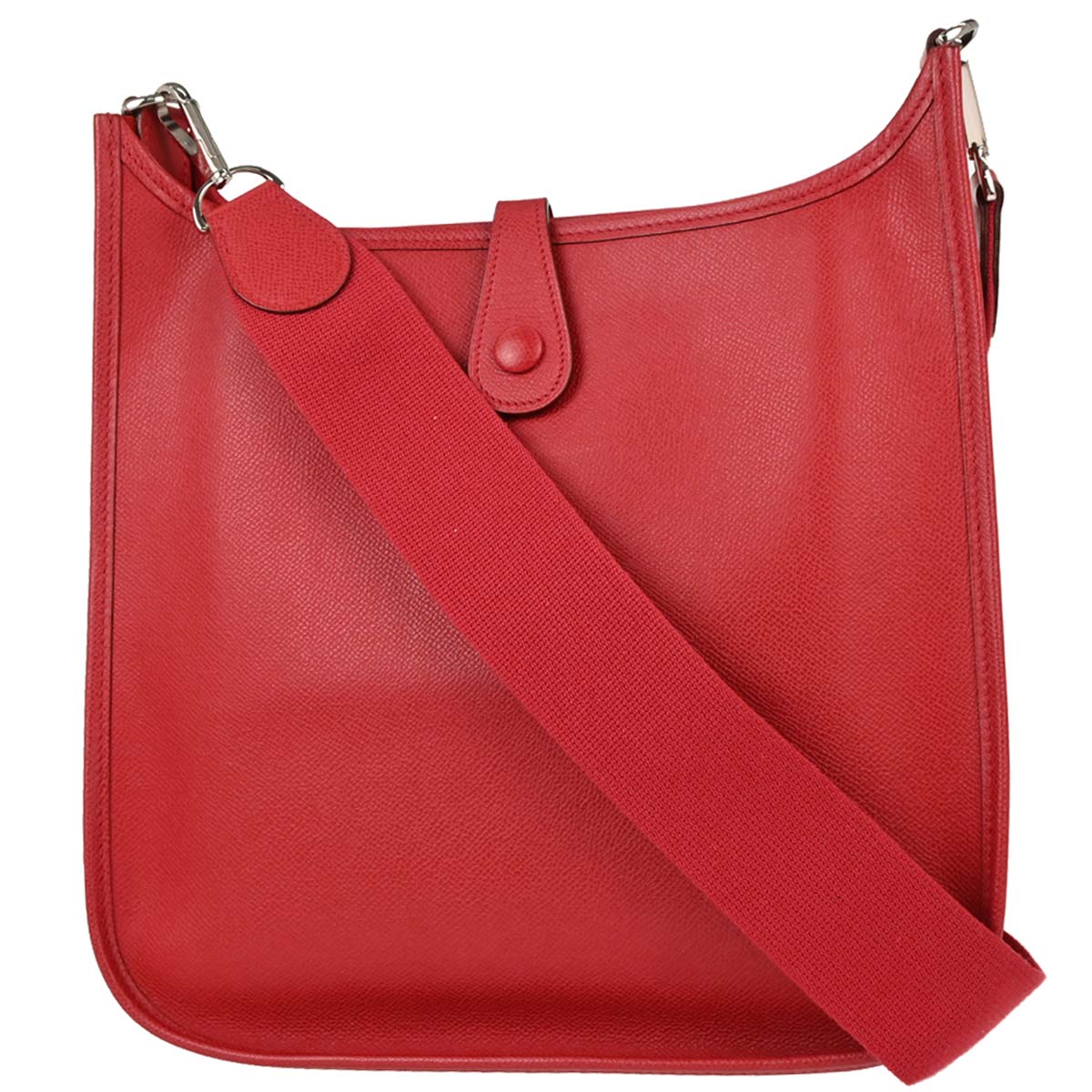 Hermes Vermillon Epsom Evelyne 1 29 PM Shoulder Bag