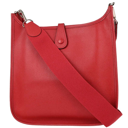 Hermes Vermillon Epsom Evelyne 1 29 PM Shoulder Bag