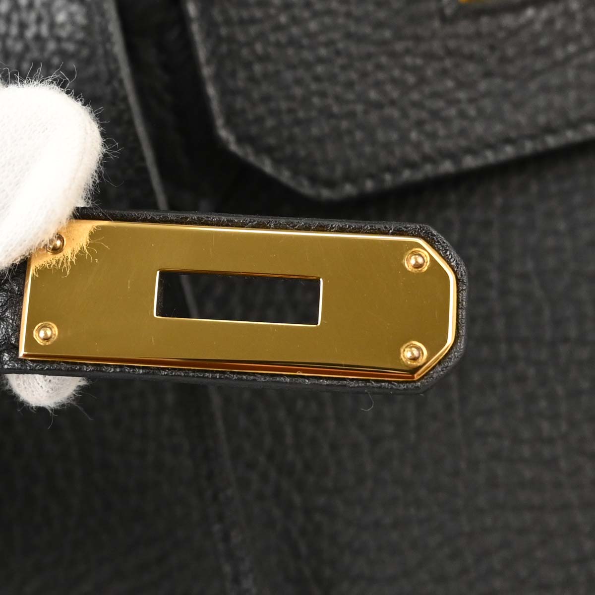 Hermes Black Togo Birkin 35 Handbag
