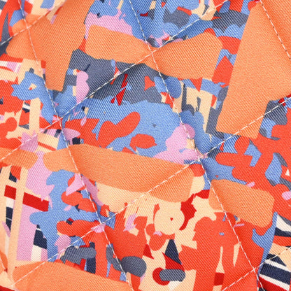Chanel 2018 Orange Nylon Foulard Flap 2way Shoulder Handbag
