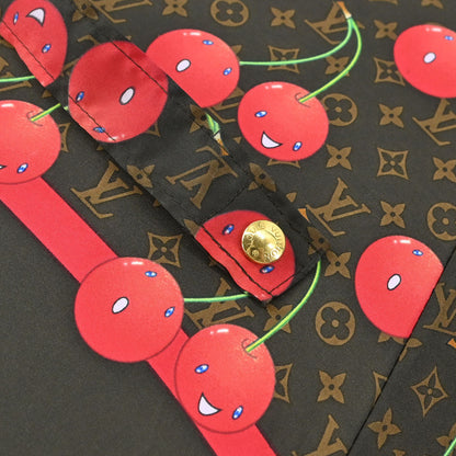 Louis Vuitton Brown Monogram Cherry Parapluie Umbrella M70125 Small Good