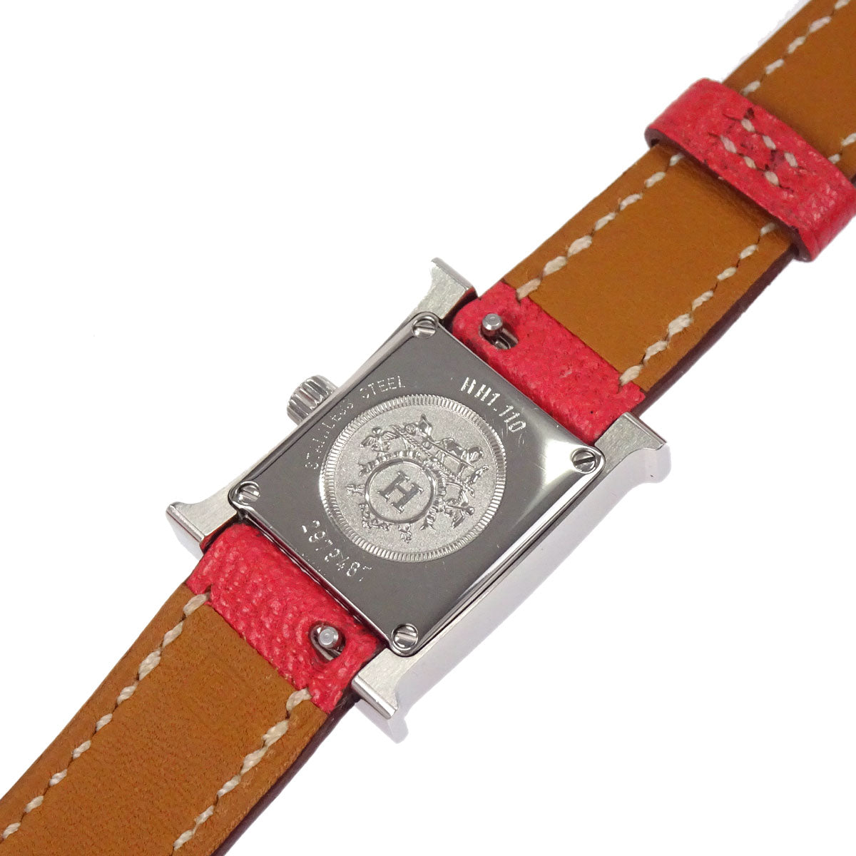 Hermes H Watch Double Tour 20mm HH1.110 Quartz □P Bougainvillier
