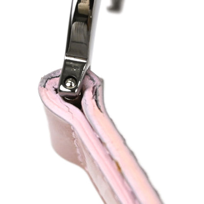 Christian Dior Gray Pink Denim Saddle Handbag