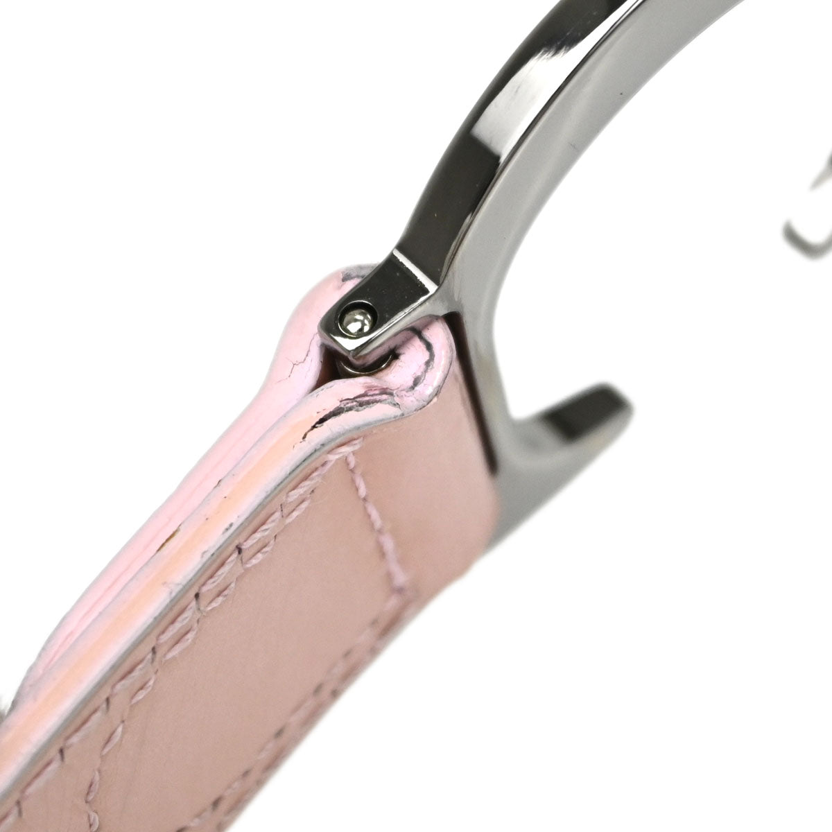 Christian Dior Gray Pink Denim Saddle Handbag